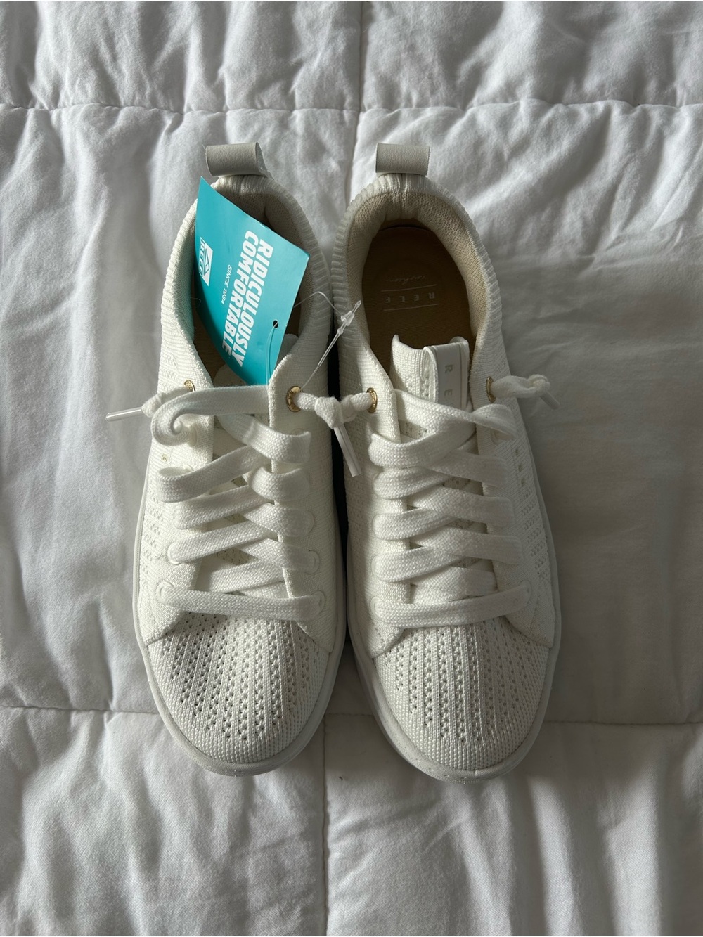Kids White Knit Sneakers - Lightweight Everyday Shoes